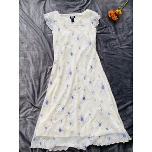 1940 studio long floral printed dress, size 10